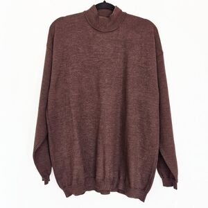 Barneys Merino Wool Chocolate Brown Sweater